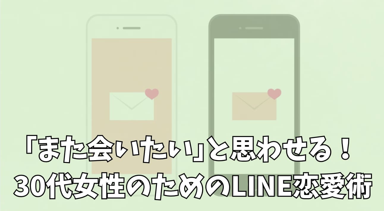 30代女性のためのLINE恋愛術